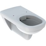 Inodoro suspendido de fondo profundo serie Selnova Comfort Square de Geberit. Rimfree: T'=70cm, Blanco